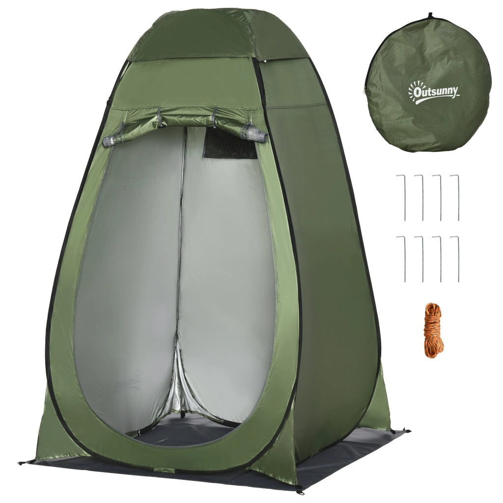 Cabina Doccia Portatile ¨C Minimal ¨C Verde Oliva 126x124x189 cm