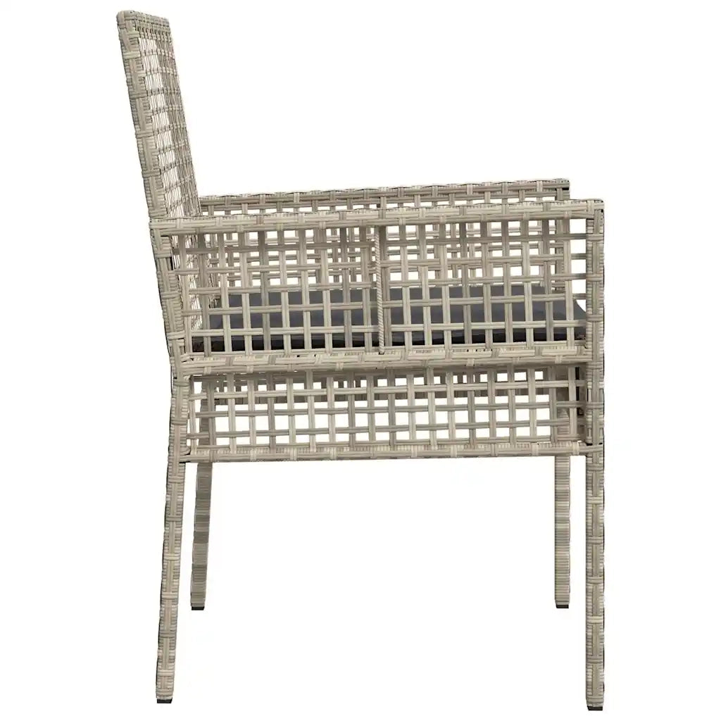 Sedia da Giardino 2 pcs Grigio chiaro 55 x 53 x 85 cm 42003450