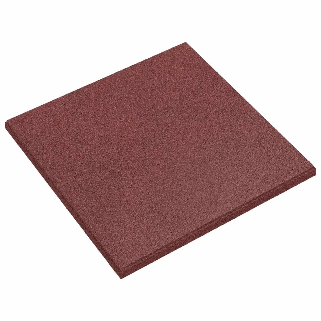 Piastrelle per Protezione dalle Cadute 12 pcs Rosso 50 x 50 cm
