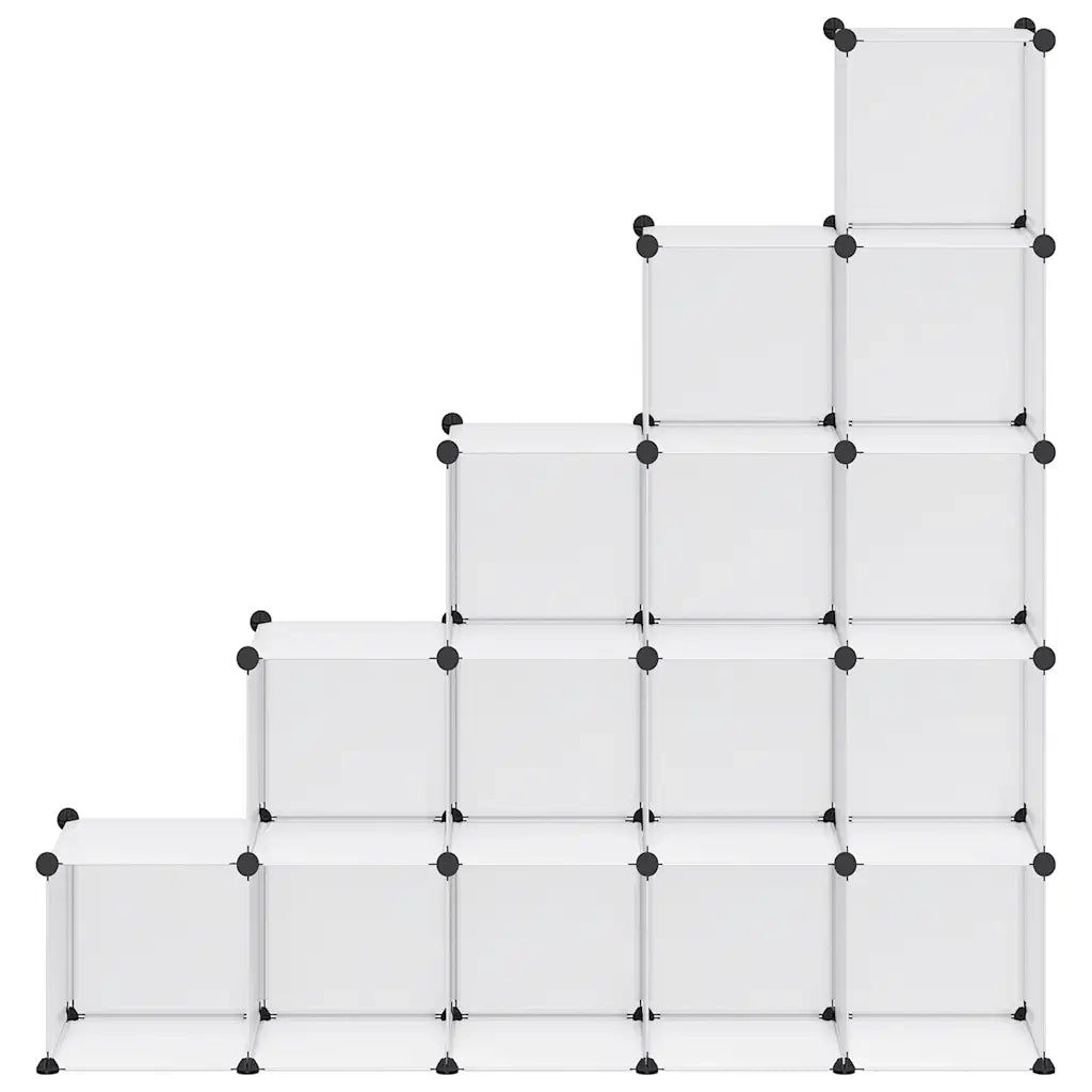 Organizzatore Portaoggetti con 15 Cubi Trasparenti in PP cod mxl 54408