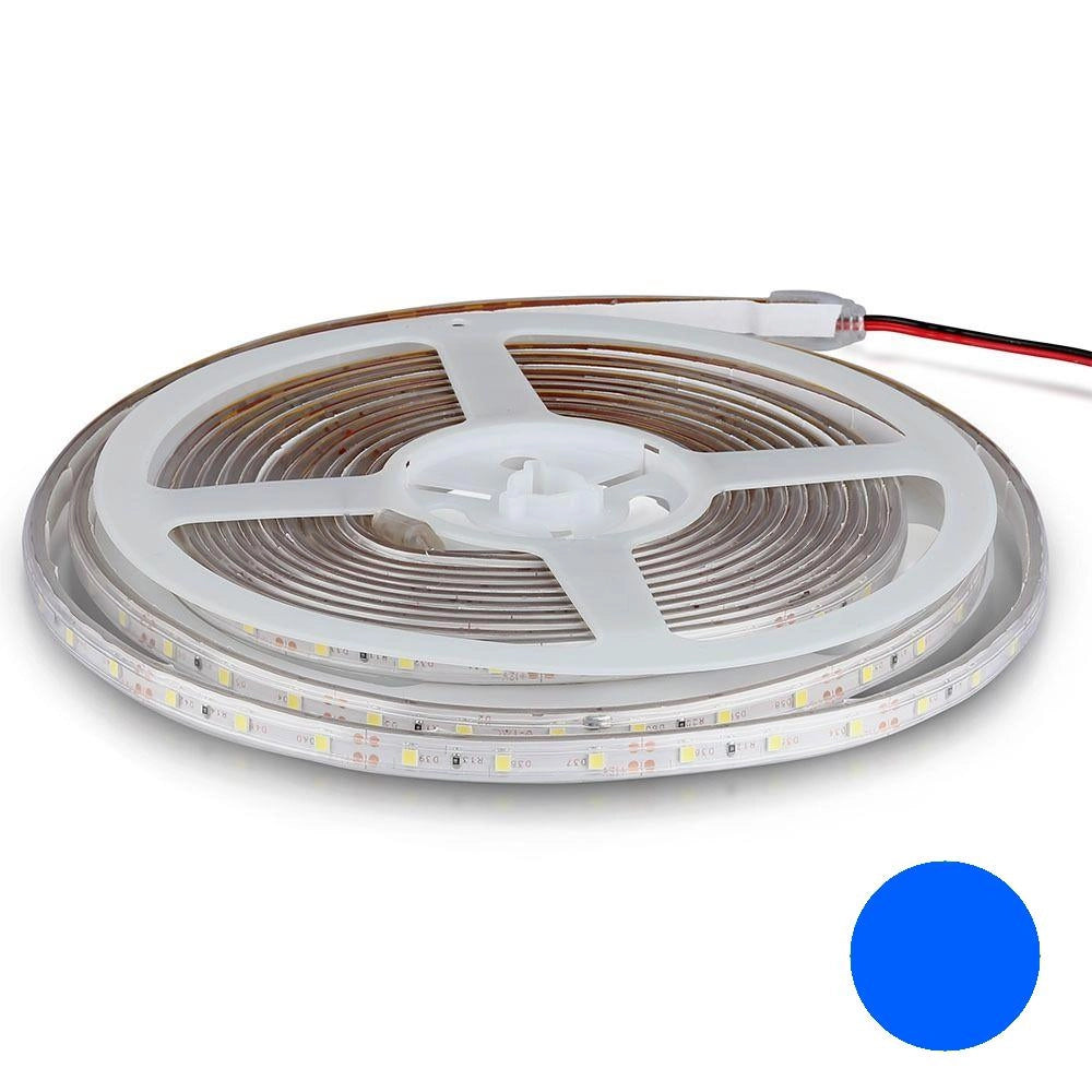V-TAC Striscia LED SMD3528 5m 12V 3,6W/m IP65 Blu 400lm
