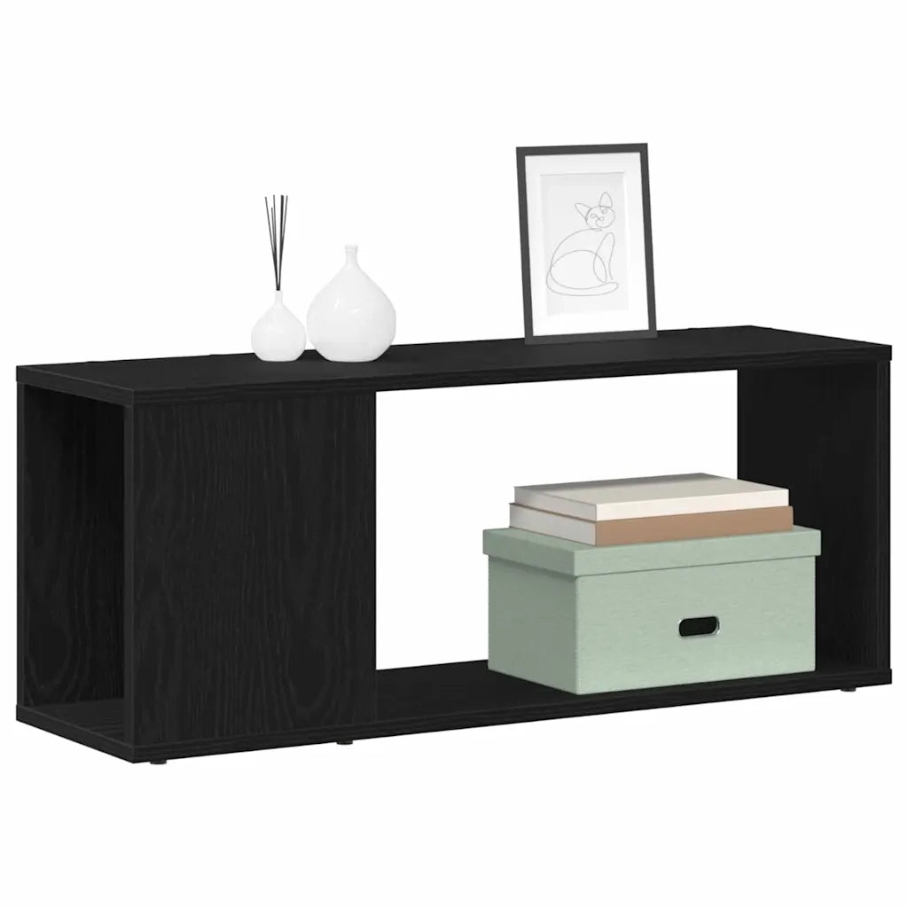 Set mobile TV 80 x 24 x 32 cm Rovere Nero Legno ingegnerizzato 862694