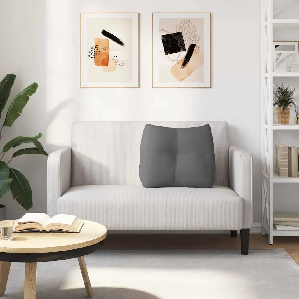 Cuscino per Schiena Grigio scuro 60 x 24 x 50 cm Tessuto 42014384