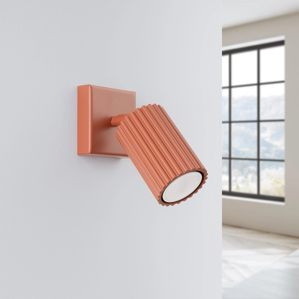 Lampada da parete KARBON rosso ocra