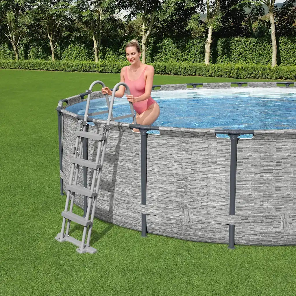 Bestway Scaletta per Piscina Flowclear a 4 Gradini 122 cm cod mxl 37953