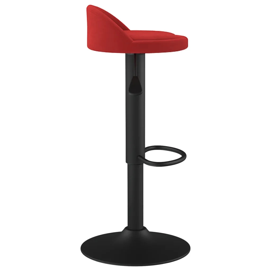 Sgabello da Bar Rosso Vino in Velluto 333596