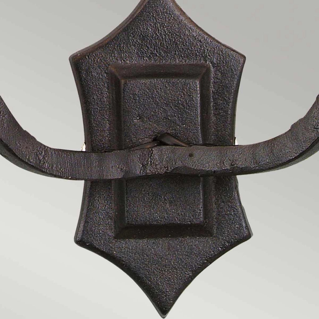 Applique nero a candela doppia Rectory 2xE14 Elstead