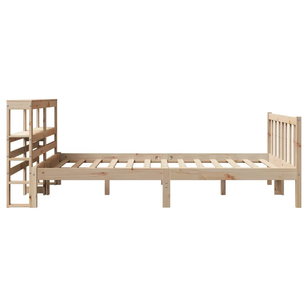 Letto senza Materasso-Struttura Letto 160x200 cm in Legno Massello di Pino 906177