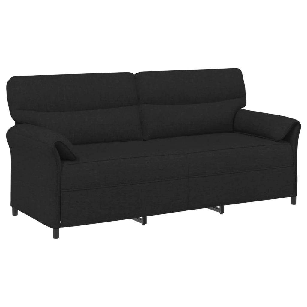 Divano 3-Persone Nero 198 x 83 x 95 cm Tessuto 42033913