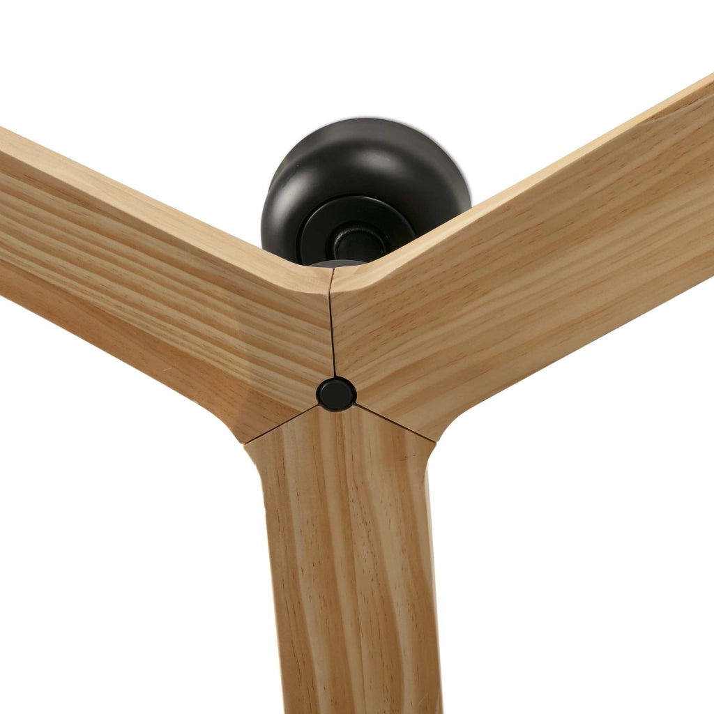 FARO Ventilatore da soffitto Klim L 150 Ø1500mm Nero Legno e Metallo con 3 Pale in Roble Chiaro - Design Moderno per Ambienti Privati e Professionali