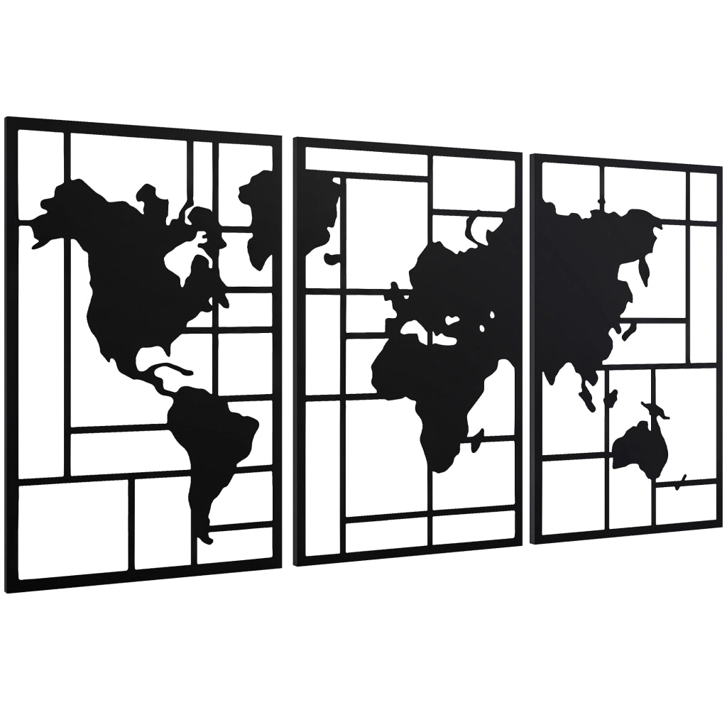 Decorazione murale in metallo ¨C Minimal ¨C 50x80 cm nero