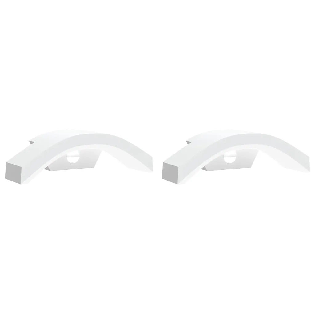 Applique con LED e Sensore 2 pz Bianche in Alluminio Pressofuso 4006283