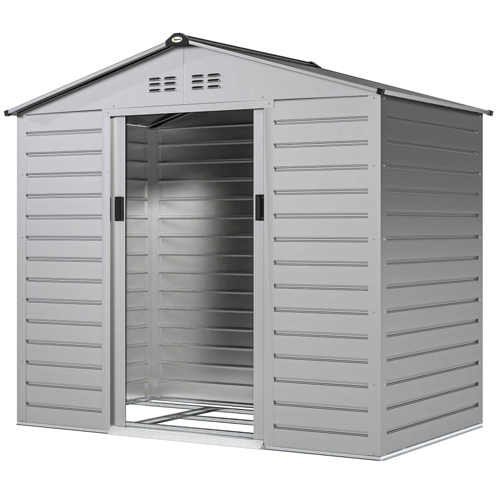 Casetta da giardino ¨C Minimal ¨C Grigio 213x131x192 cm