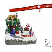 Trade Shop - Giostrina Con Luci Movimento Musica Decorazione Natale Natalizia 21x19x14cm 2353 -