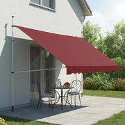 Ombrellone portatile da esterno 400CM, altezza regolabile da 200 a 300CM, ombrellone in alluminio e anodizzato.