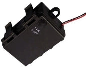 Box portapile per 3 stilo (aa-um3) con interruttore ip65