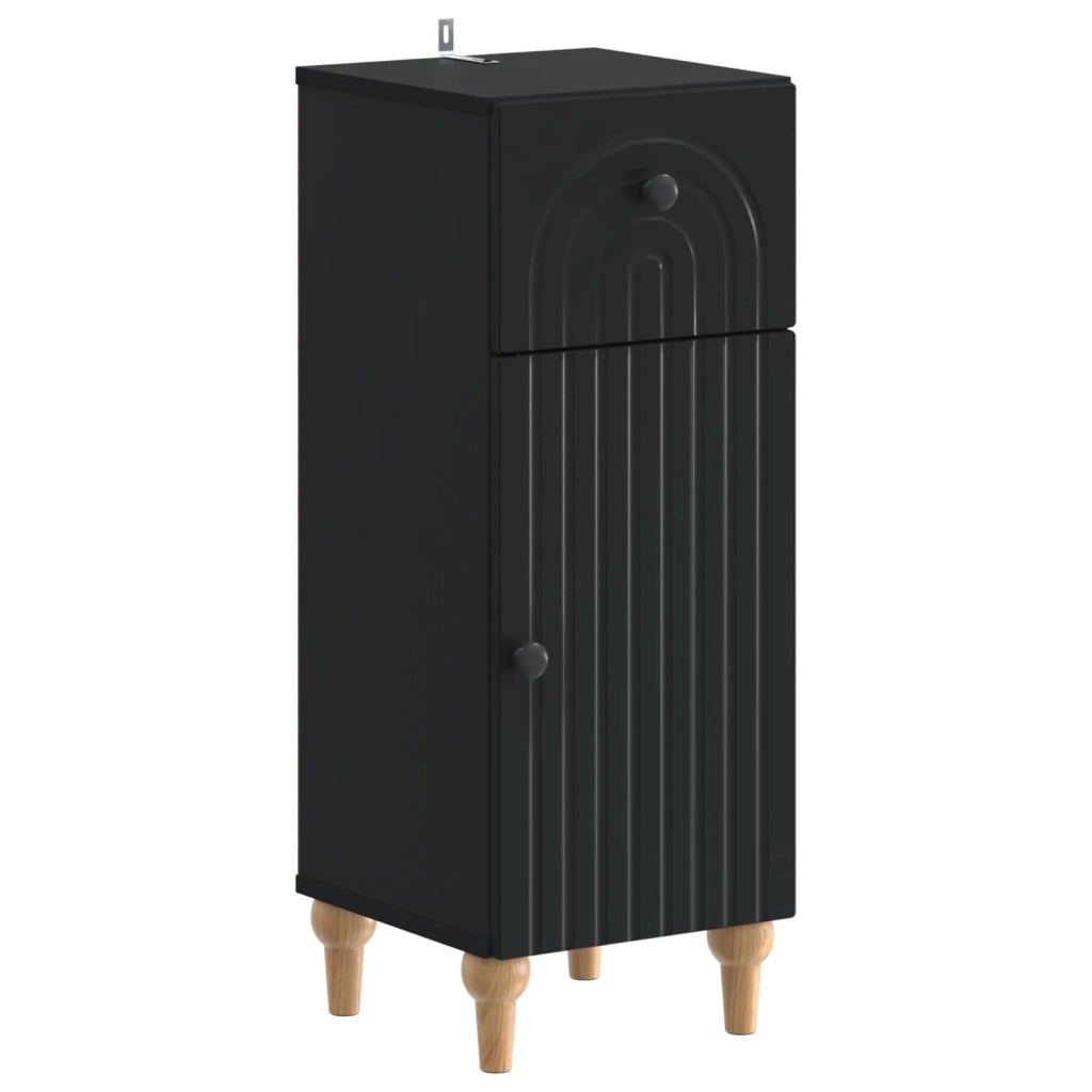 Set di Mobili da Bagno da 4 Pezzi ALKMAAR Nero 3417910