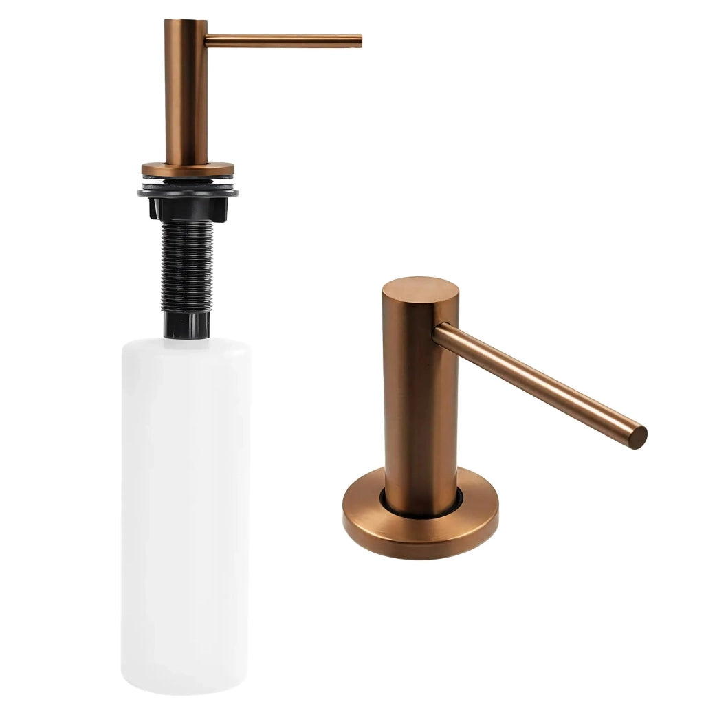 Dispenser Lavello Sapone Rea Erogatore Dex Brush Copper