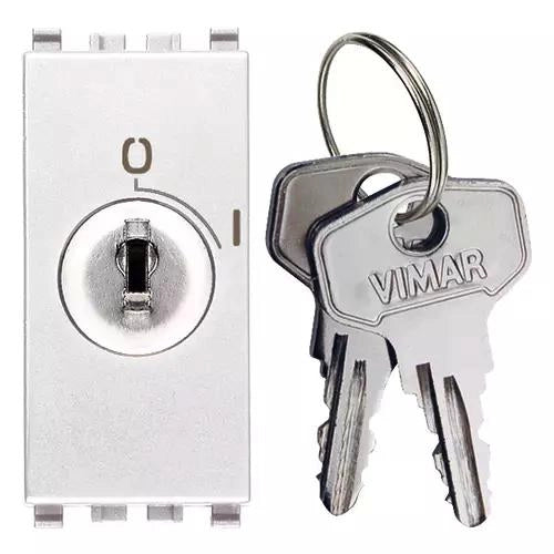 VIMAR EIKON - INTERRUTTORE 2P 16AX + CHIAVE BIANCO