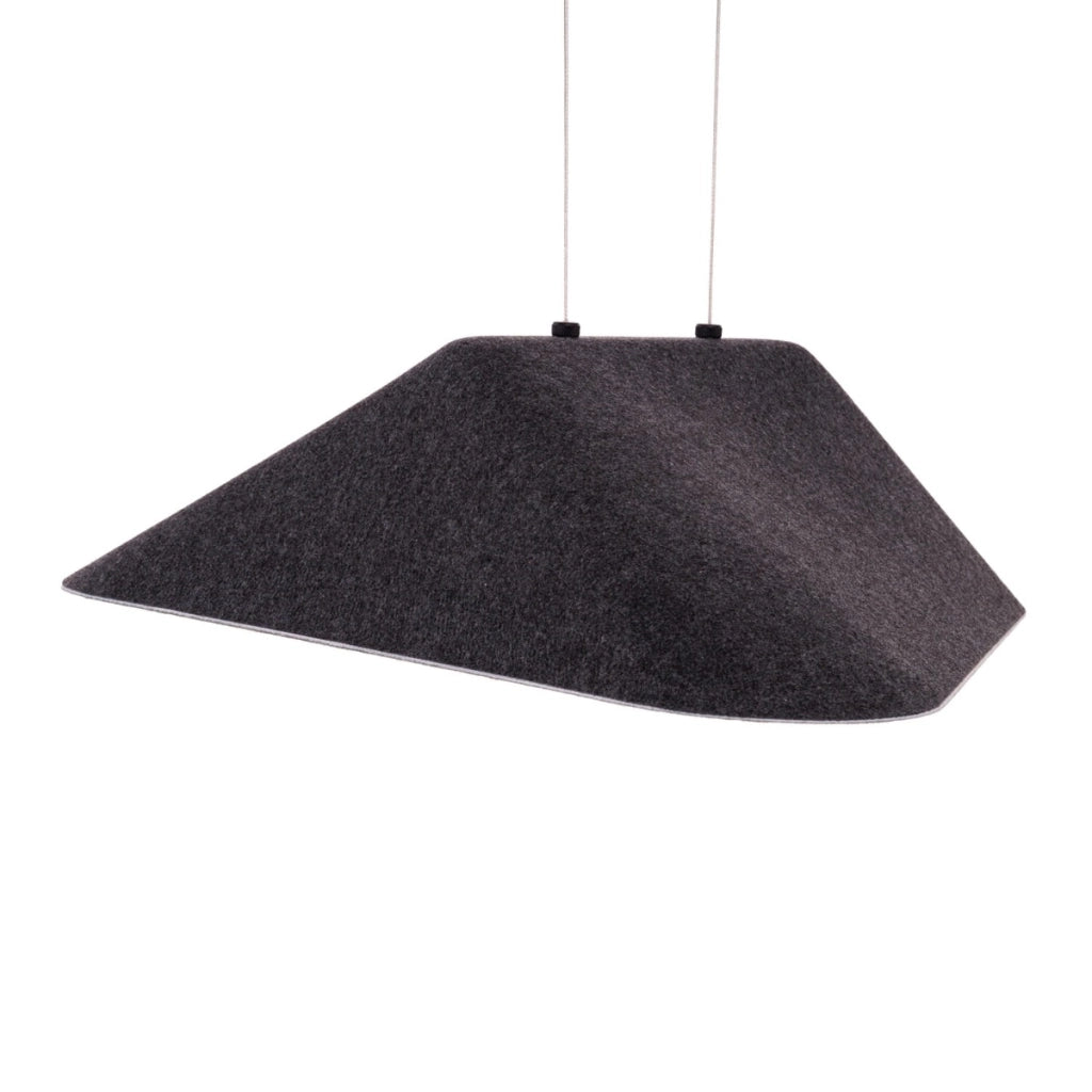 Lampada a sospensione Carbon in feltro nero LED 8W Maxlight