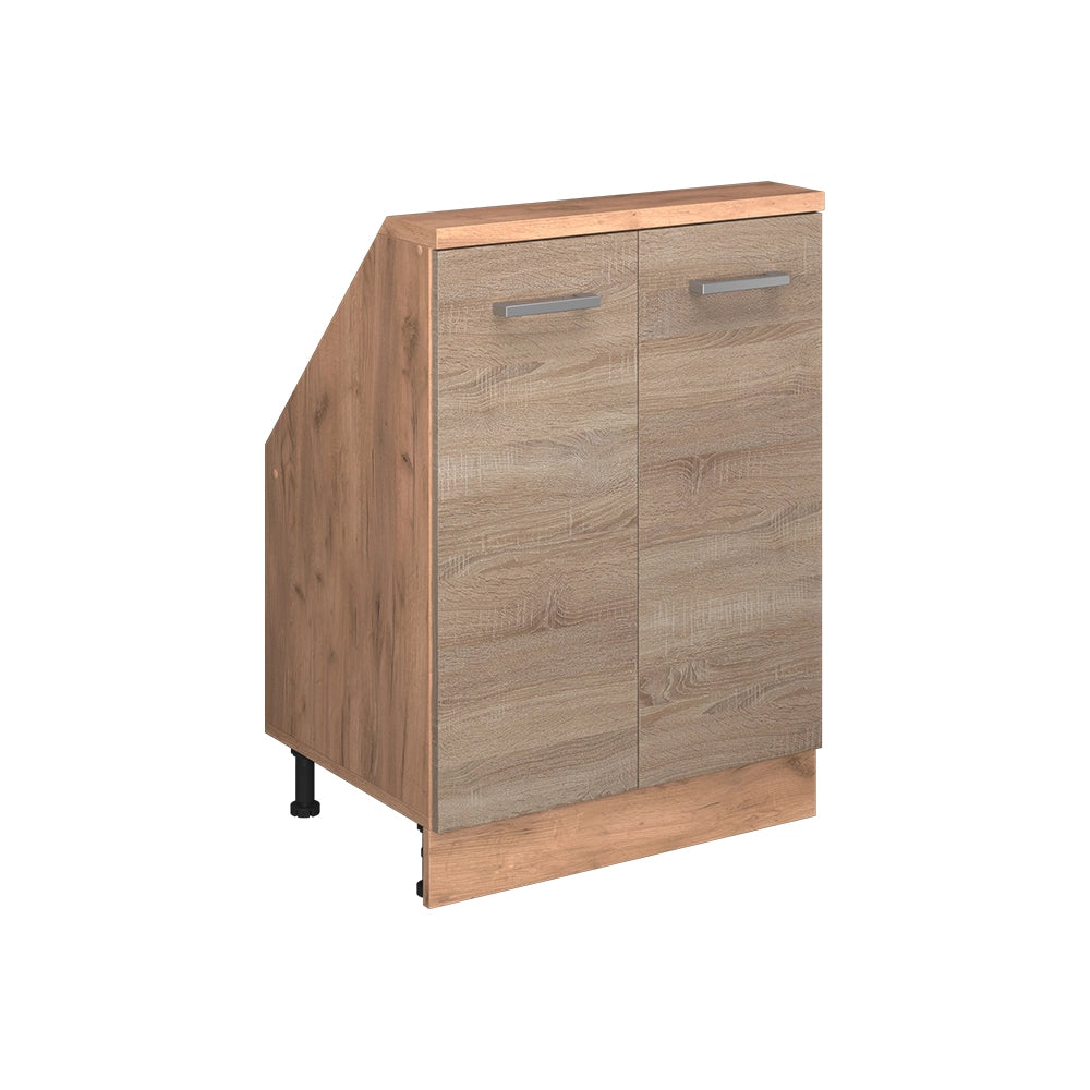 Mobile sottotetto Rion Sonoma/Rovere dorato con 2 porte Vicco