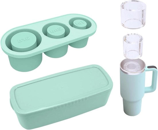 Accessori per gelato - Stanley Cup - 3 contenitori - con coperchio - 120 ml - silicone