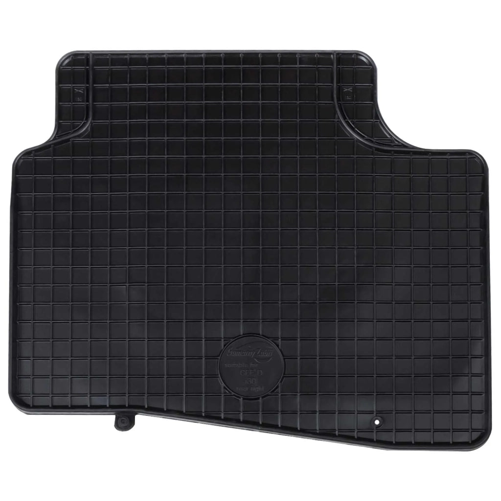 Tappetino per Auto 4 pz Nero Gomma CFW5062805