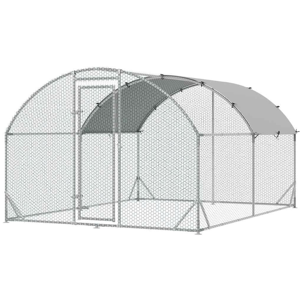 Recinto per Animali Esterno ¨C Minimal ¨C Grigio 100x100x50 cm