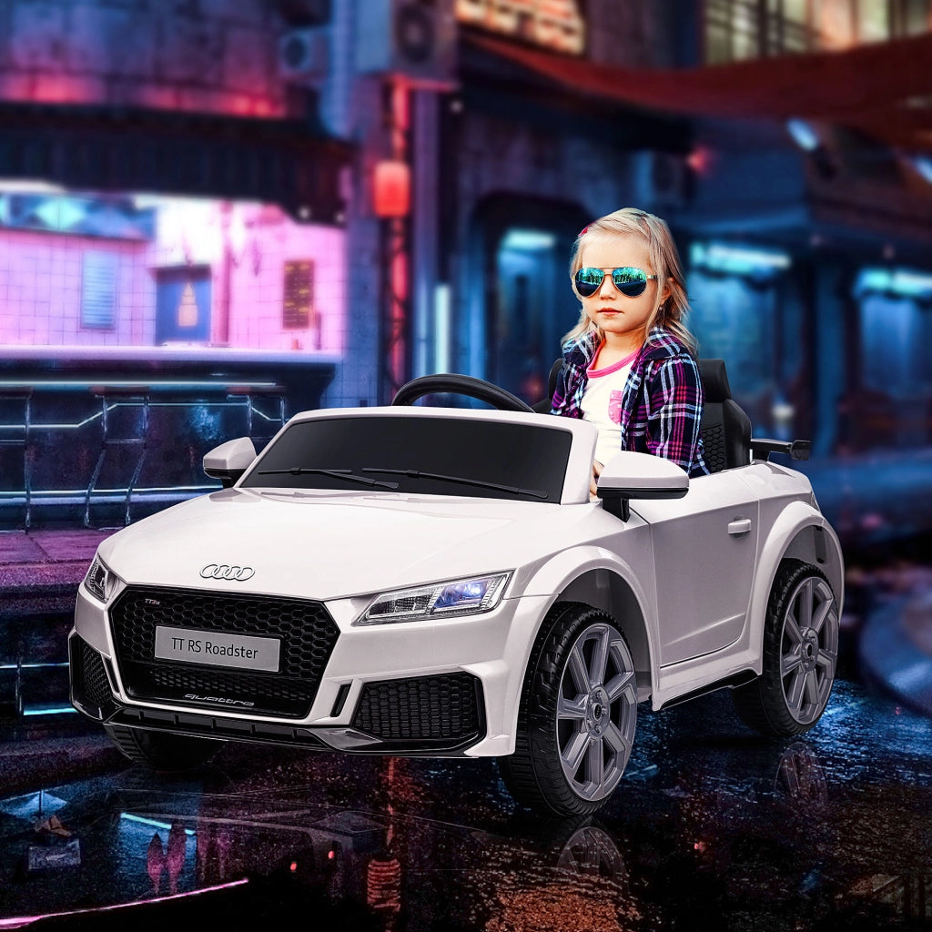 Auto elettrica per bambini Audi TT RS 12V ¨C Minimal ¨C Bianco