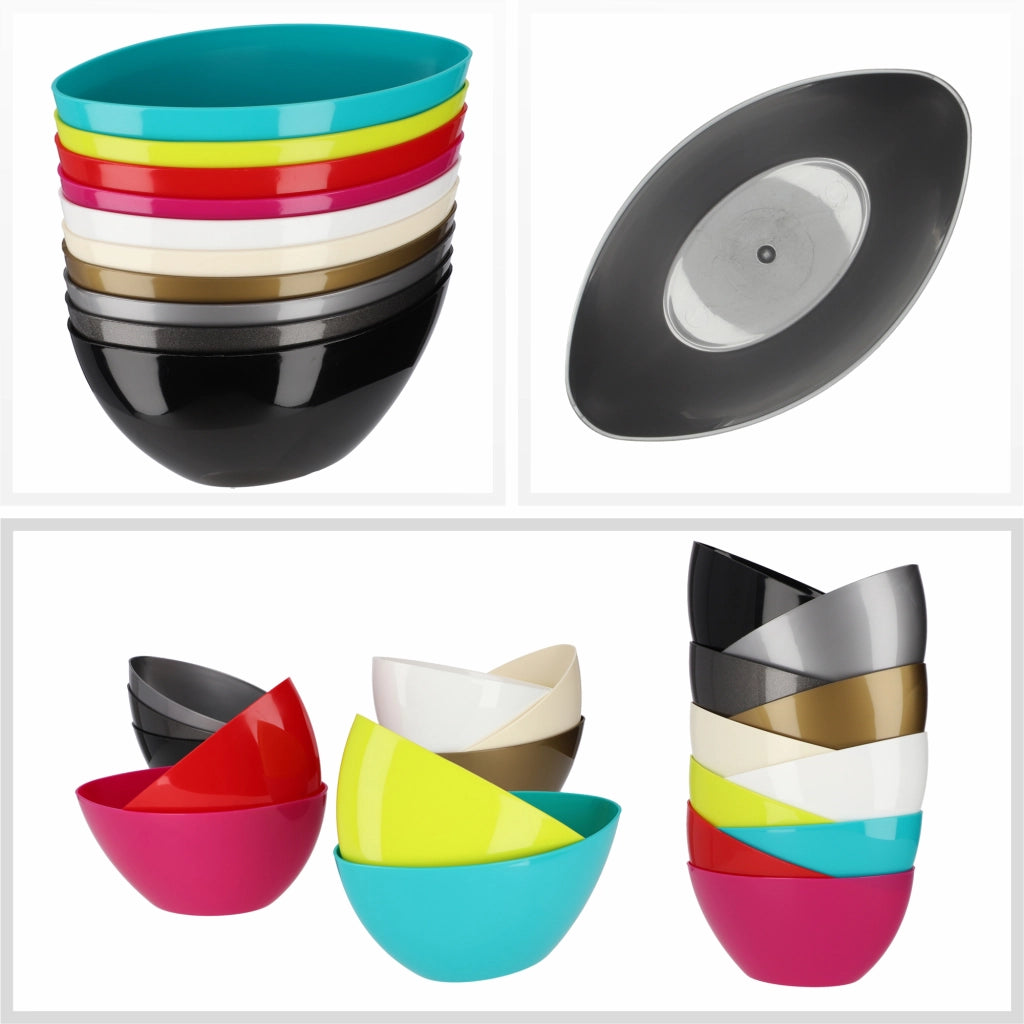 KADAX Vaso da fiori Vaso da fiori 21 cm Coperchio ovale Supporto per fiori in plastica argento