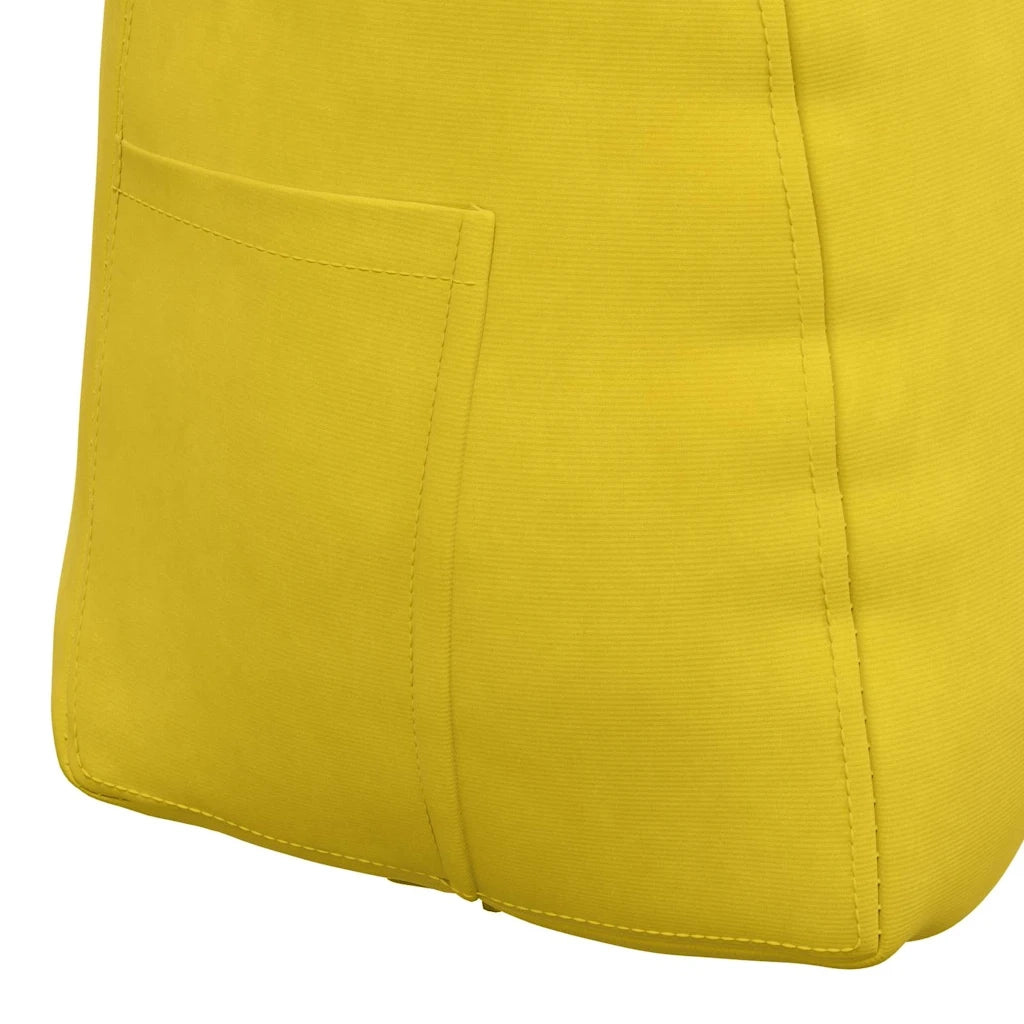 Cuscino per Schiena Giallo 80 x 24 x 50 cm Velluto 42014436