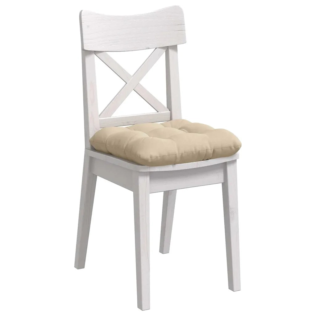 Cuscini per Seduta 4 pcs Crema 40 x 40 cm Tessuto in Microfibra 42015093