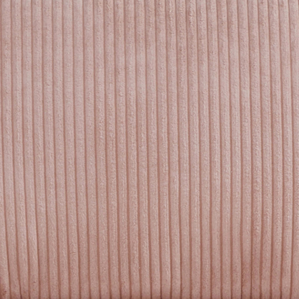 Poltrona letto convertibile velluto a coste grosse coste, rosa pallido