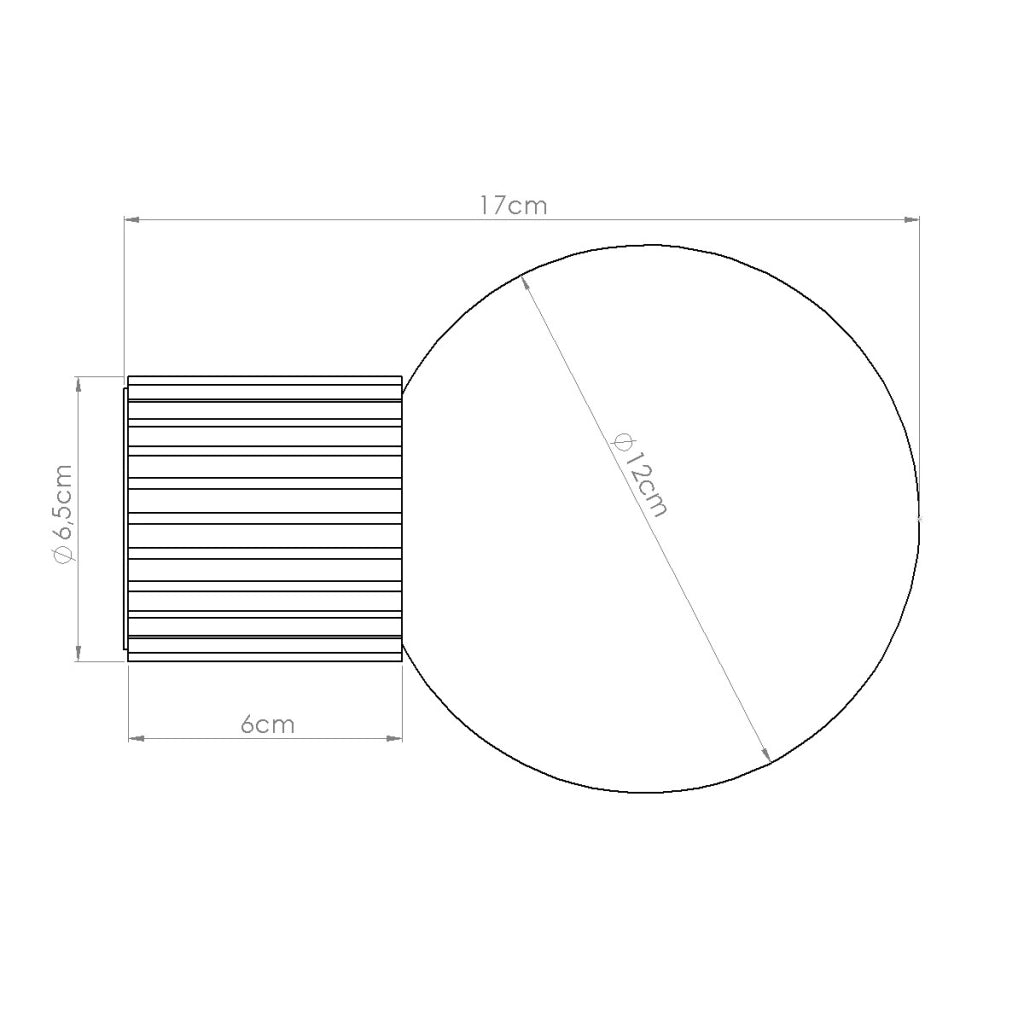 Lampada da parete HALO beige IP44