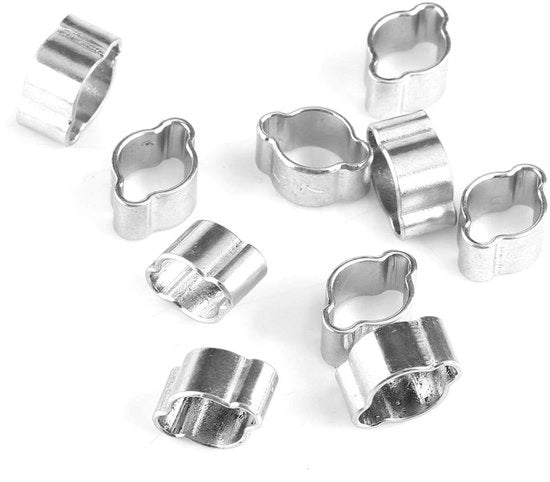 Fermoconduttore RVS a doppia vite per conduttori 5-23mm, 10 pezzi, shockbestendig