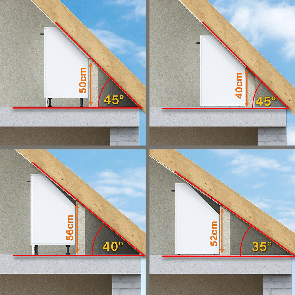 Mobile sottotetto Rion Rovere dorato/Rovere dorato con 2 cassetti Vicco