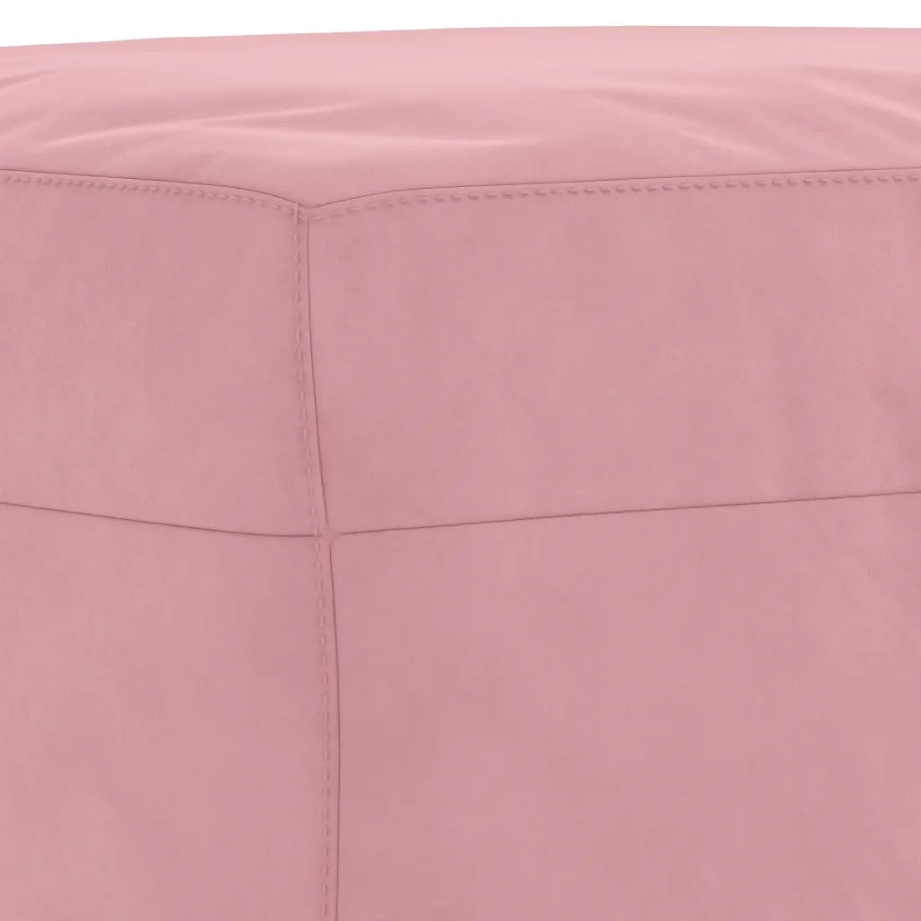 Set di Divani 3 pz con Cuscini Rosa in Velluto 3202007
