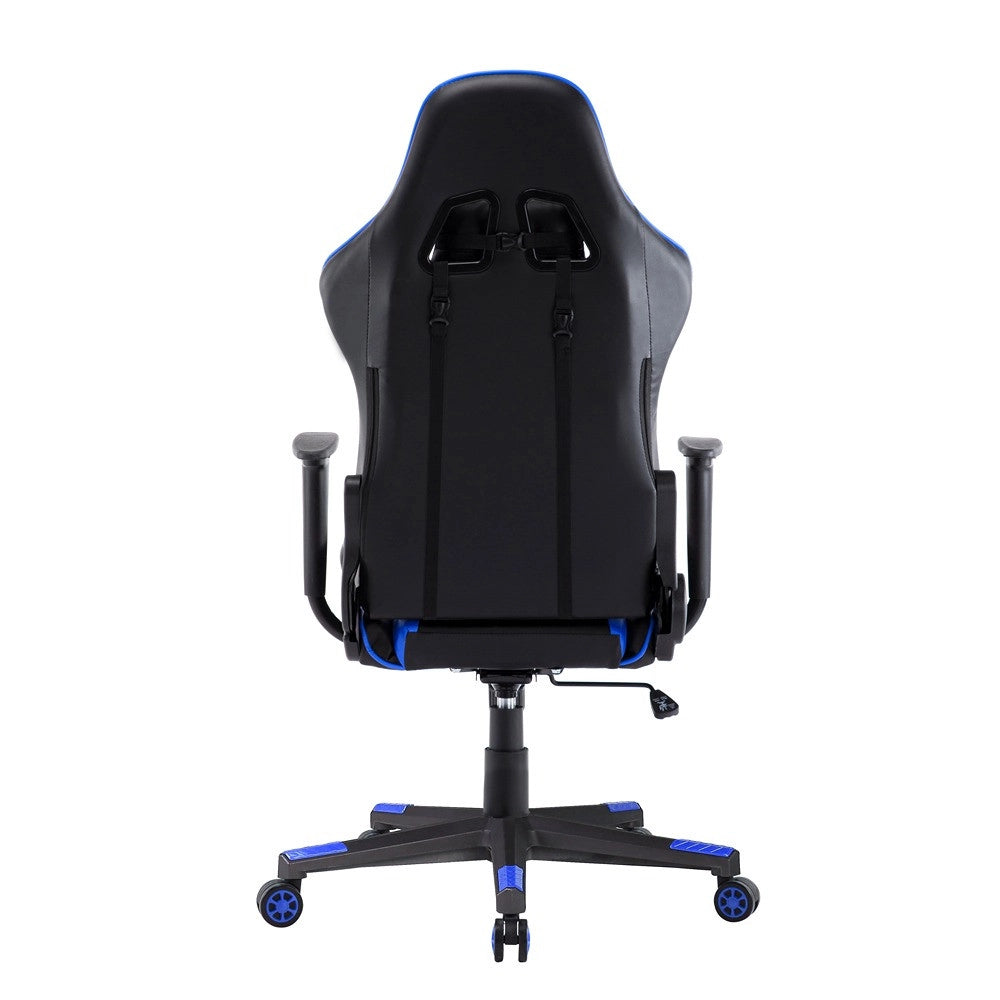 Sedia da ufficio a righe (nera + blu)