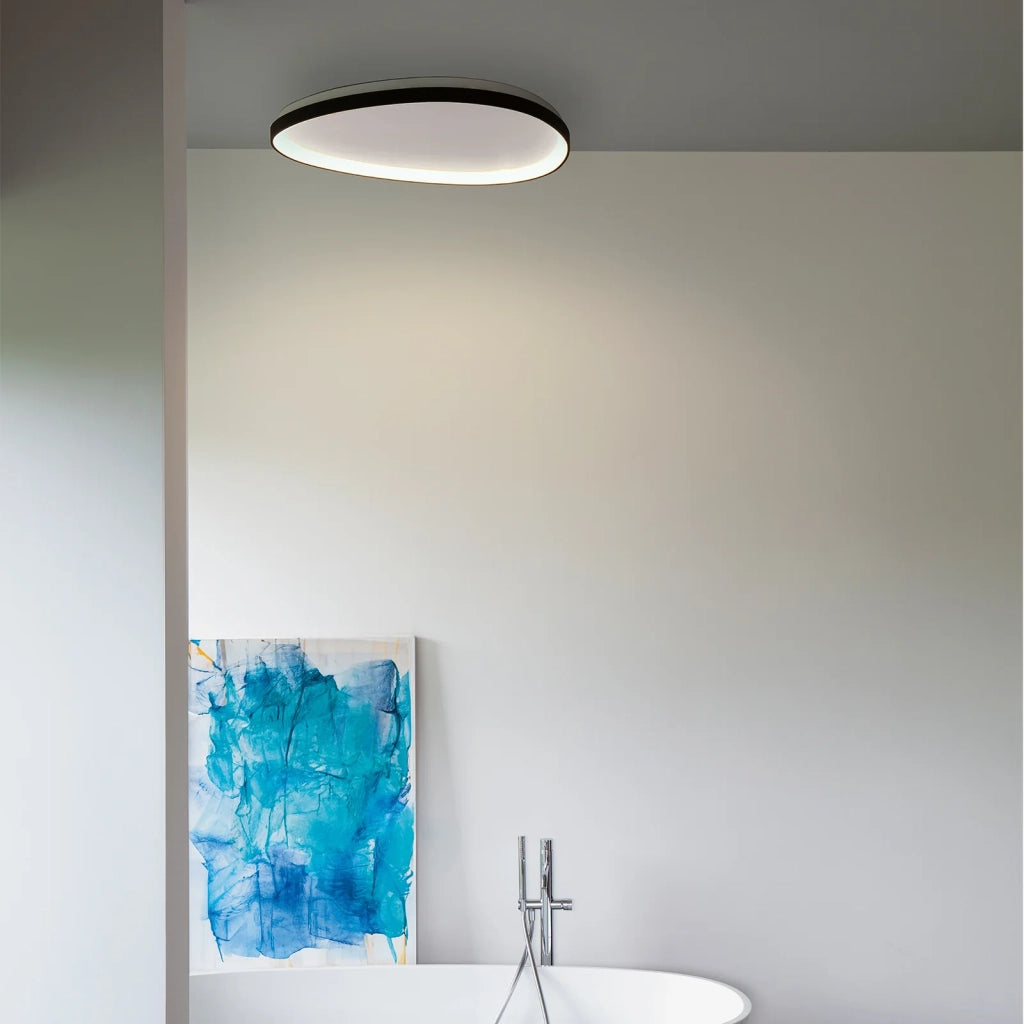 Plafoniera Gemini 1 Luce Led Integrato Ottone