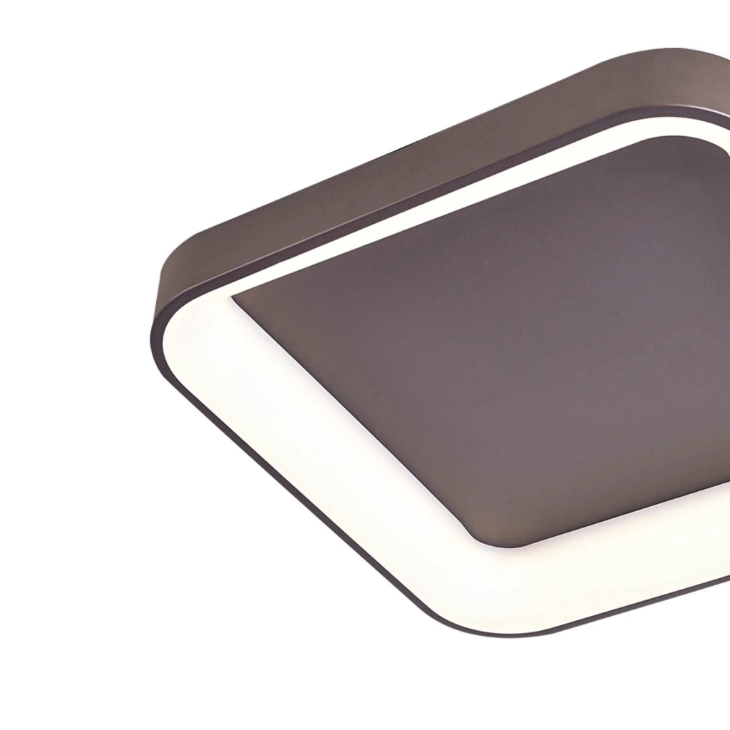 LÚZETE - POWELL 96W LAMPADA DA SOFFITTO A LED DIMMERABILE MARRONE