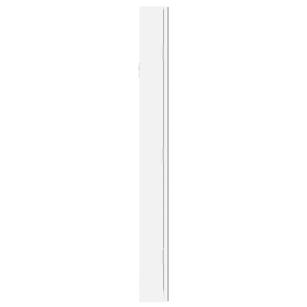 Armadio Portagioie a Specchio con Luci LED a Parete Bianco 353250