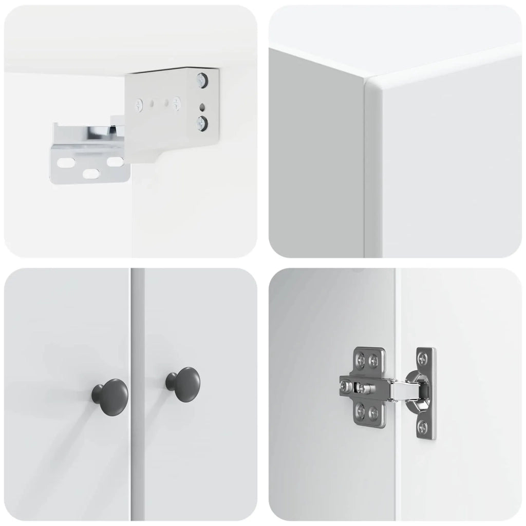 Mobiletto a muro Bianco 59 x 31 x 60 cm Legno ingegnerizzato 899085