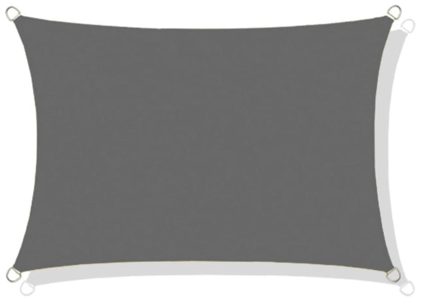AIO FACTORY 4x3 m Vela ombreggiante Impermeabile Grigio Tenda da Giardino