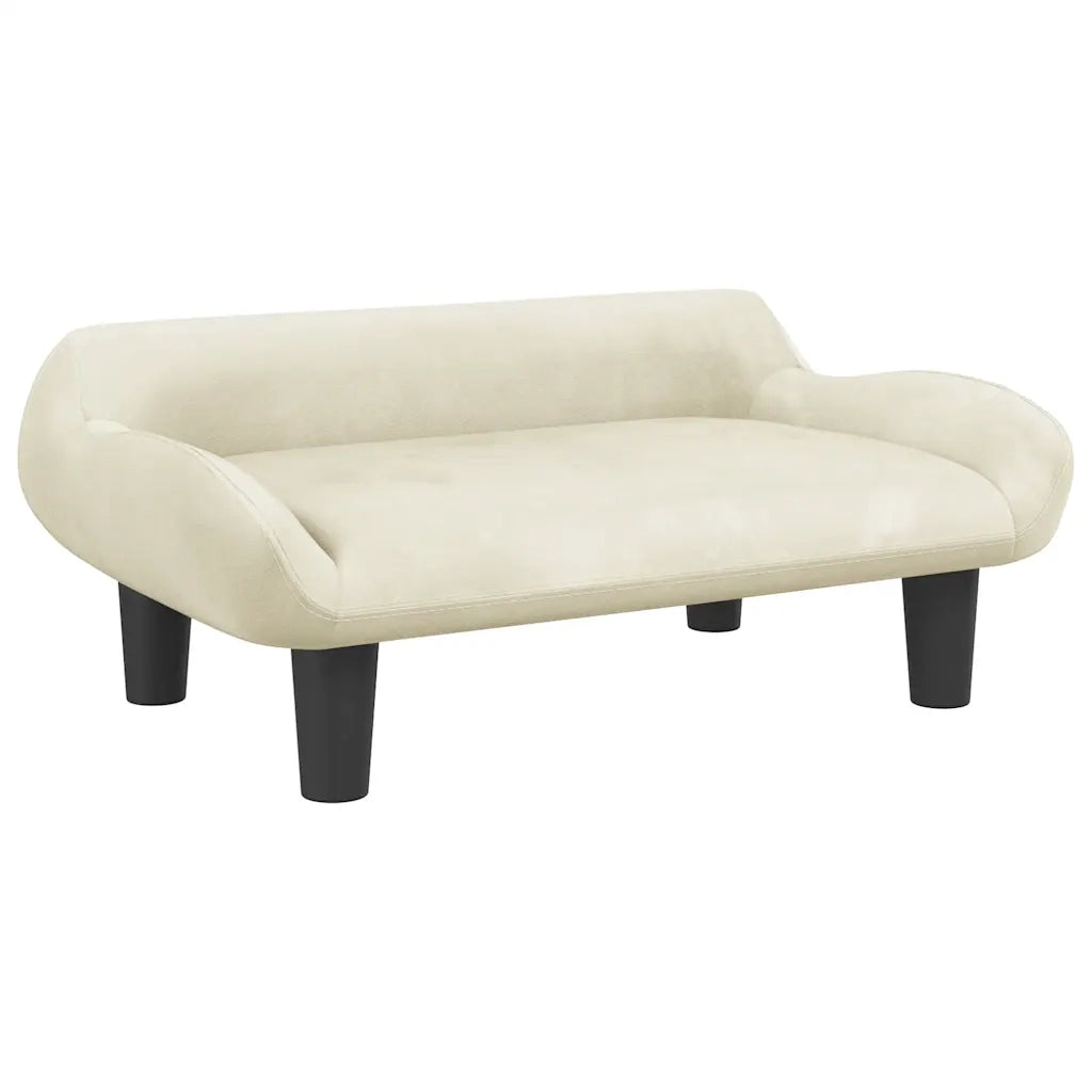 Divano per Bambini-Sofa-Divanetto Crema 70x40x24 cm in Velluto
