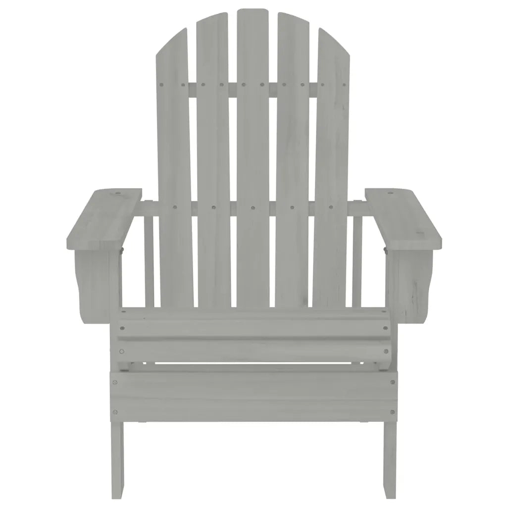 Sedia da Giardino in Legno Grigio 45702