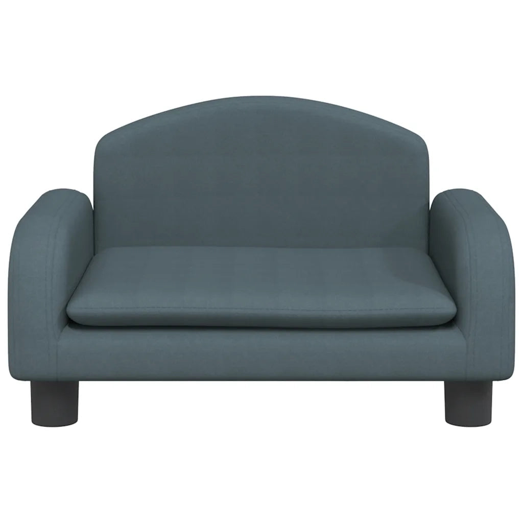 Divano per Bambini-Sofa-Divanetto Grigio Scuro 50x40x30 cm in Tessuto