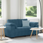 Divano Divanetto-Sofa Blu 120 cm in Velluto