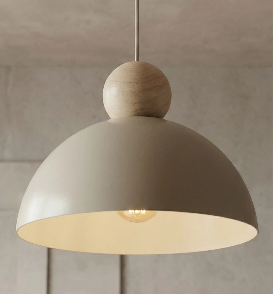 Lampada a soffitto KAKI beige feltro 1xE27 Emibig