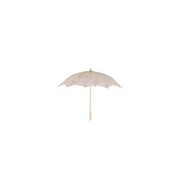 Ombrello pizzo traforato crema cm ø60x4h44