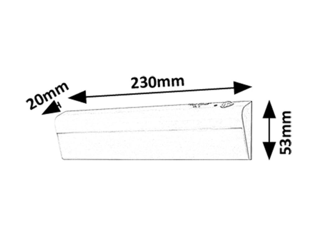Barra LED sottopensile Jelora PIR a pile 23 cm bianca